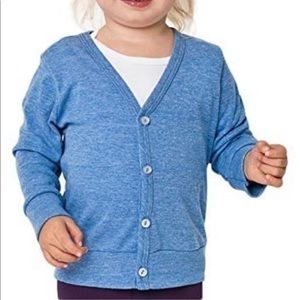 American Apparel Tri-Blend Baby Cardigan (12-18 M)